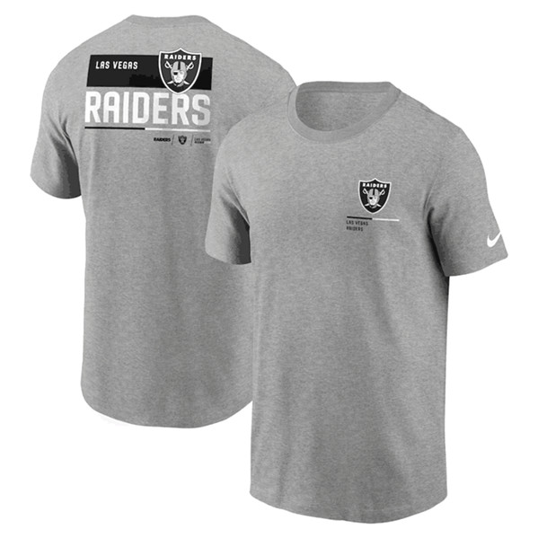 Men's Las Vegas Raiders Gray Team Incline T-Shirt